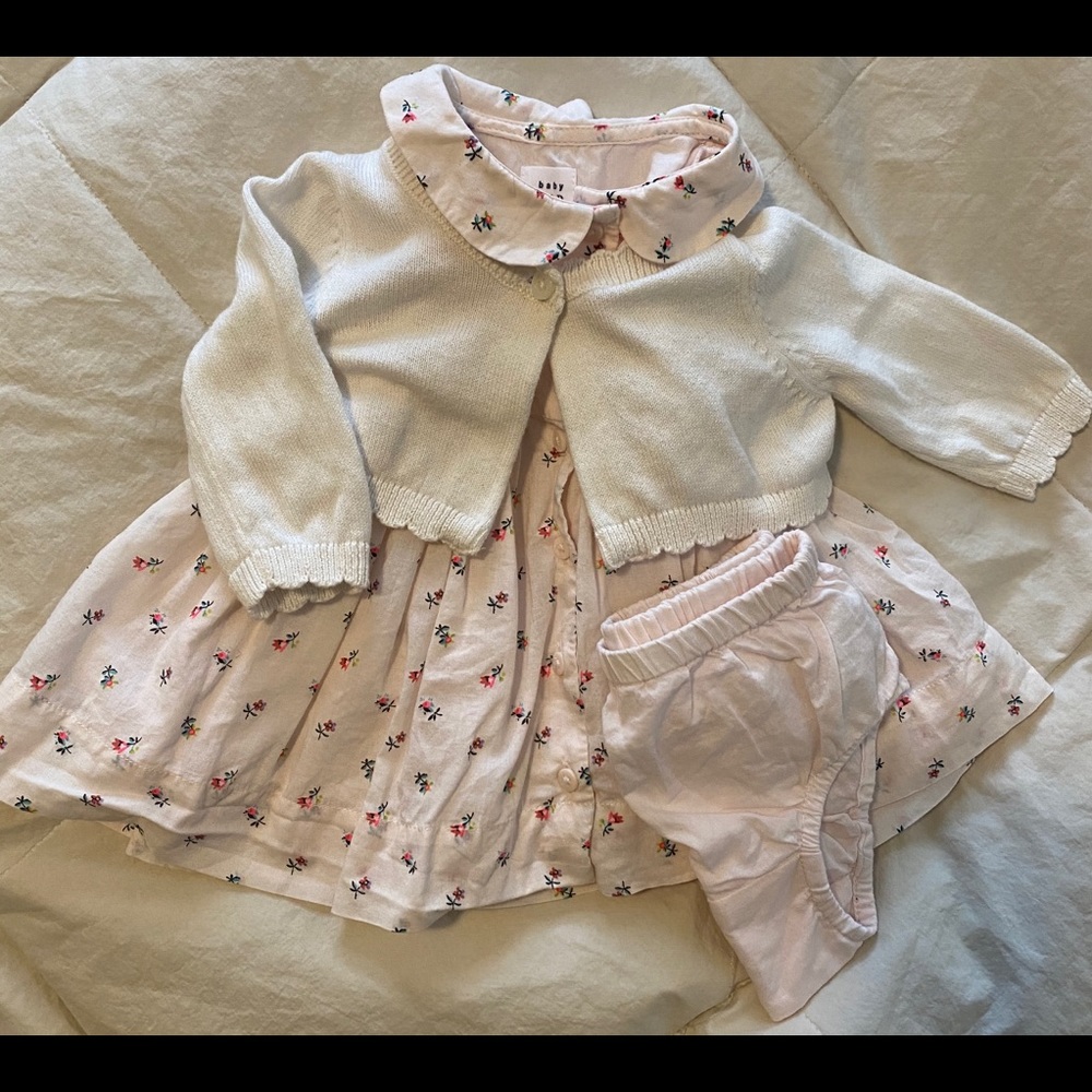 Baby Gap dress sweater outfit 0-3 months